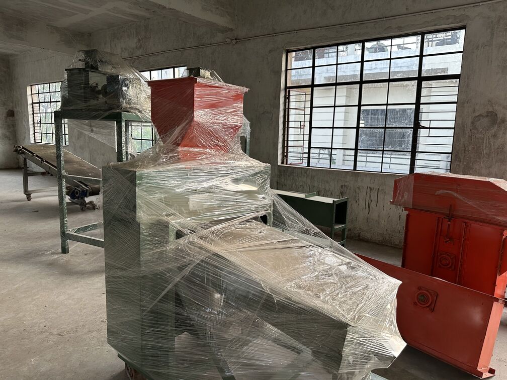 Overhead view of Rajeev Food Tech assembly and fabrication area